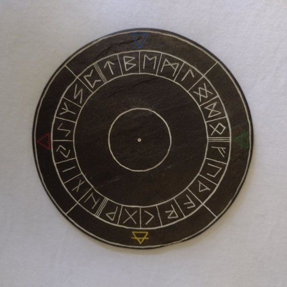 Other - Runic slate divination board/altar tile